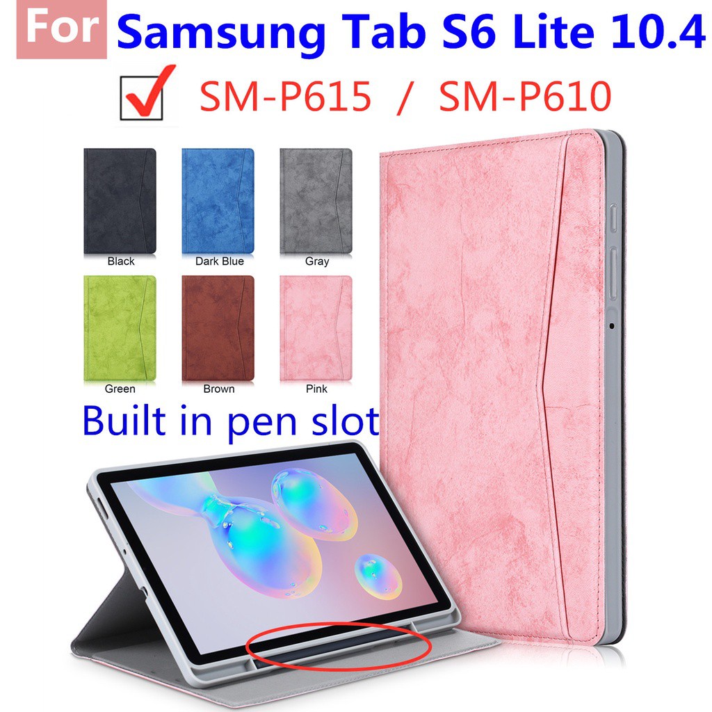 Bao da TPU có khe đựng bút cho máy tính bảng Samsung Galaxy Tab S6 Lite 10.4 SM-P610/SM-P615