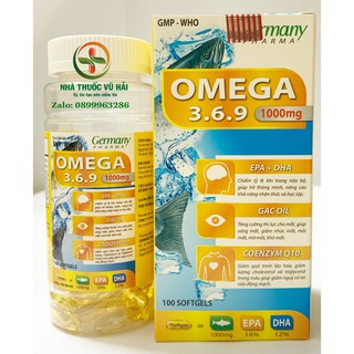 Viên dầu cá Omega 369 Nature Life Bổ não, sáng mắt, khỏe mạnh tim mạch, tăng cường trí nhớ - Hộp 100 viên