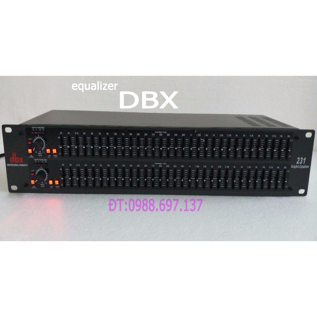 lọc xì equalizer dbx 231 - lọc âm karaoke dbx 231