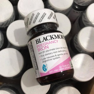 MẪU MỚI - Sắt Bầu Blackmores Úc - Sắt Blackmore Pregnancy Iron 30 Viên -
