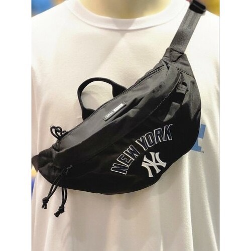 Túi bao tử đeo chéo New Era X MLB New York thời trang nam nữ màu đen unisex chống nước QASA