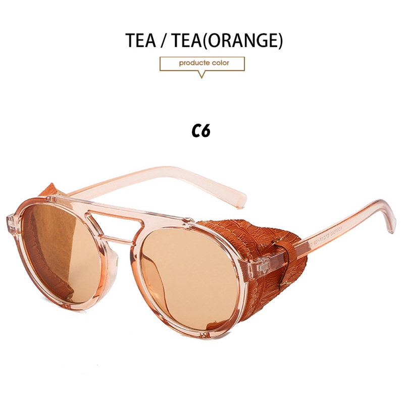 Kính Mát Tròn Chất Lượng Cao Phong Cách Steampunk Cho Nam Và Nữ