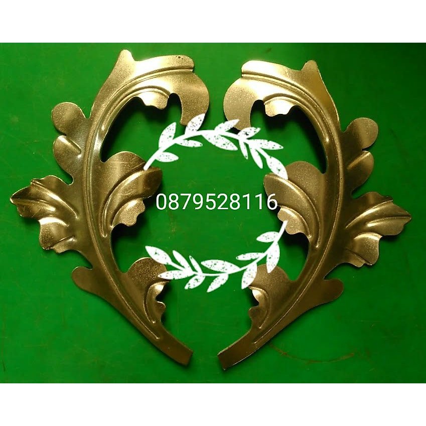 hoa lá bông sắt mỹ thuật (lá khoai) 1 cặp .phụ kiện