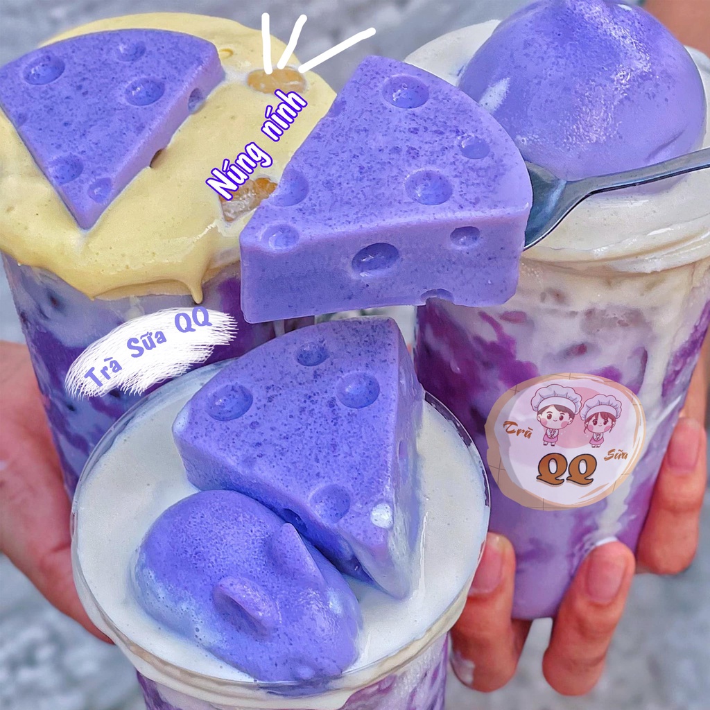 BỘT LÀM PUDDING TRỨNG, KHOAI MÔN, DÂU, SOCOLA, DƯA LƯỚI - TOPPING TRÀ SỮA