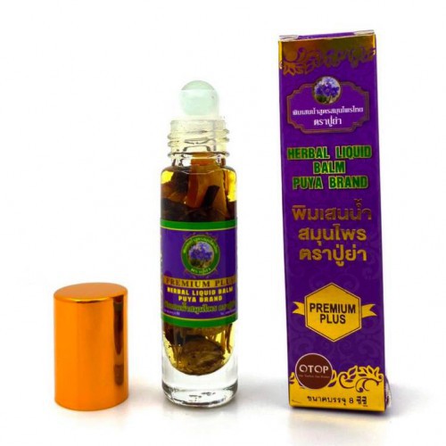 Tinh Dầu Lăn 19 Vị Thảo Dược Premium Plus Herbal Liquid Balm Brand Thái Lan