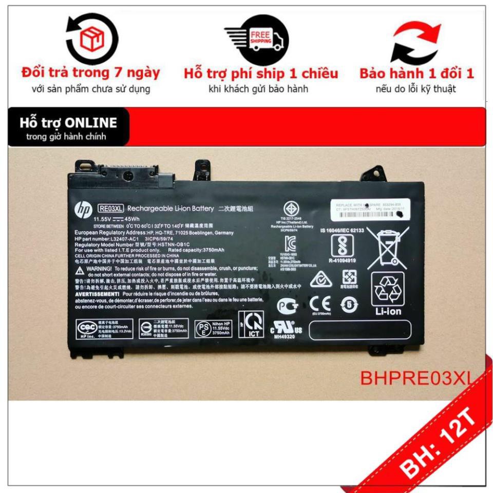 [BH12TH] ⚡[.] Pin HP ProBook 450 G6 - 440 G6 - 430 G6 - RE03XL Original