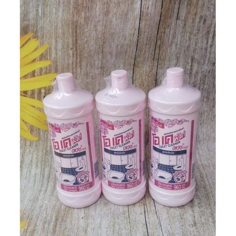 Nước Tẩy Toilet Bồn Cầu Thái Lan,Chai Tẩy Nhà Vệ Sinh Màu Hồng 960m, Kem Tẩy Rửa Xoong Nồi Hàn Quốc Đa Năng Siêu Sạch