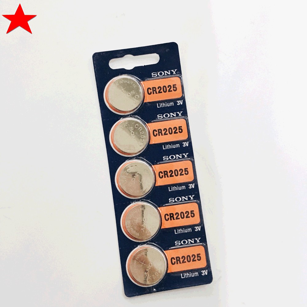 Pin Sony CR2025 Vỉ 5 Viên