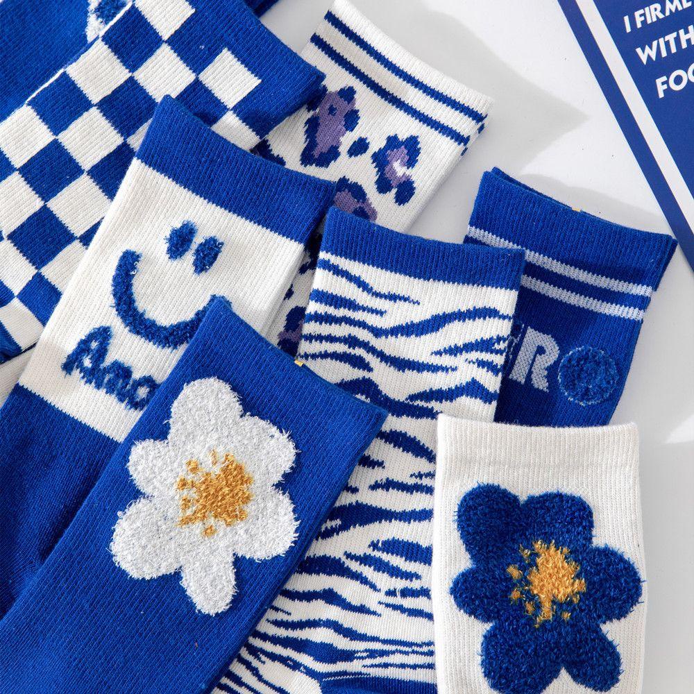 Vớ Nữ Họa Tiết Da Báo Và Mặt Cười Sáng Tạo