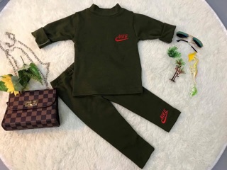 Bộ nỉ nike 3 phân cho bé