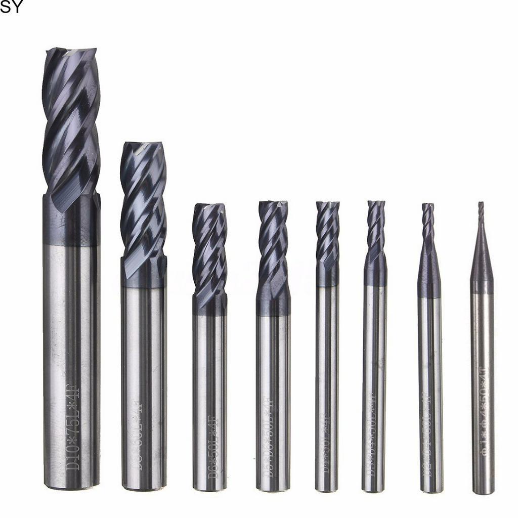 Mũi khoan cacbua 4 đầu xoắn chuyên dụng cho máy khoan CNC