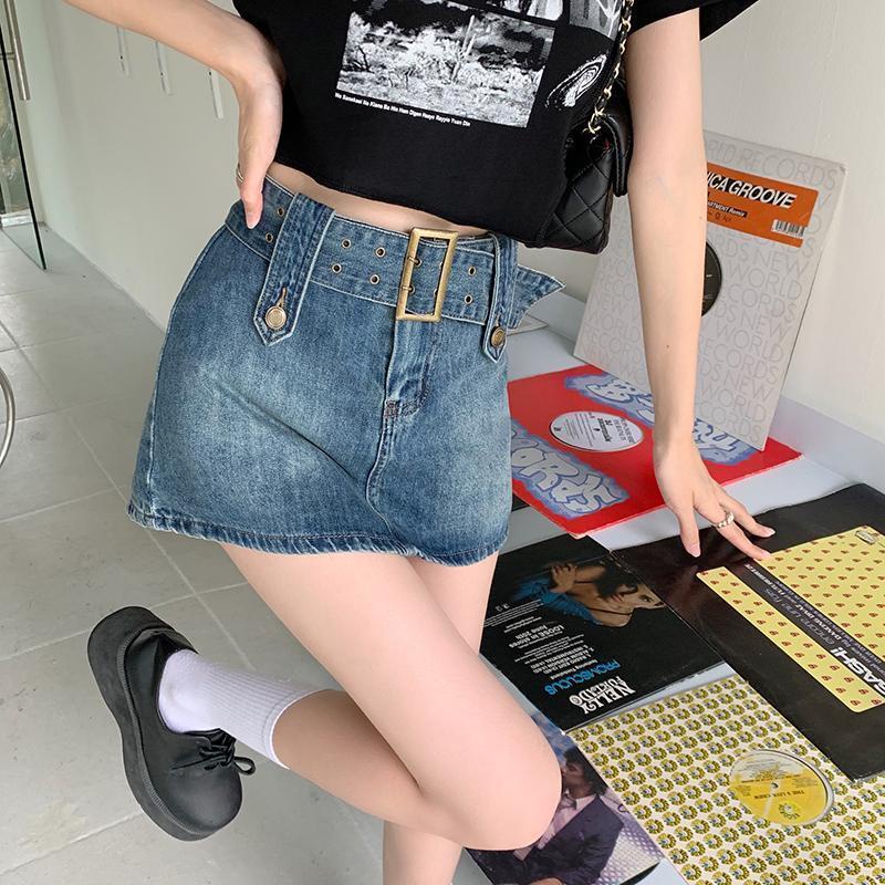 Chân váy jean COZOKC lưng cao dáng ôm kiểu dáng hợp thời trang
