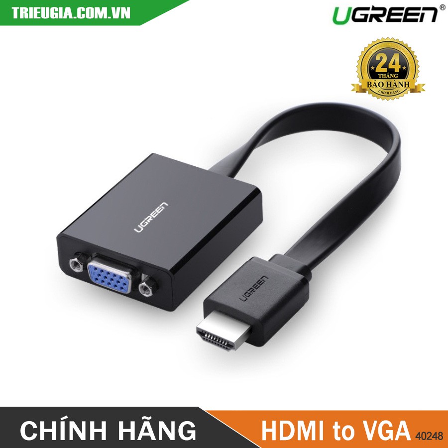 Cáp Chuyển HDMI To VGA + Audio 3.5mm & Micro-USB Ugreen 40247 40248