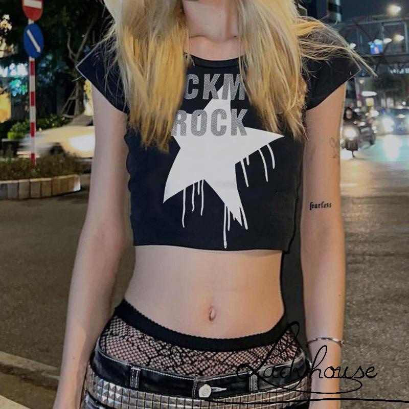 Áo Thun Tay Ngắn Cổ Tròn In Chữ Đơn Giản Dành Cho Nữ