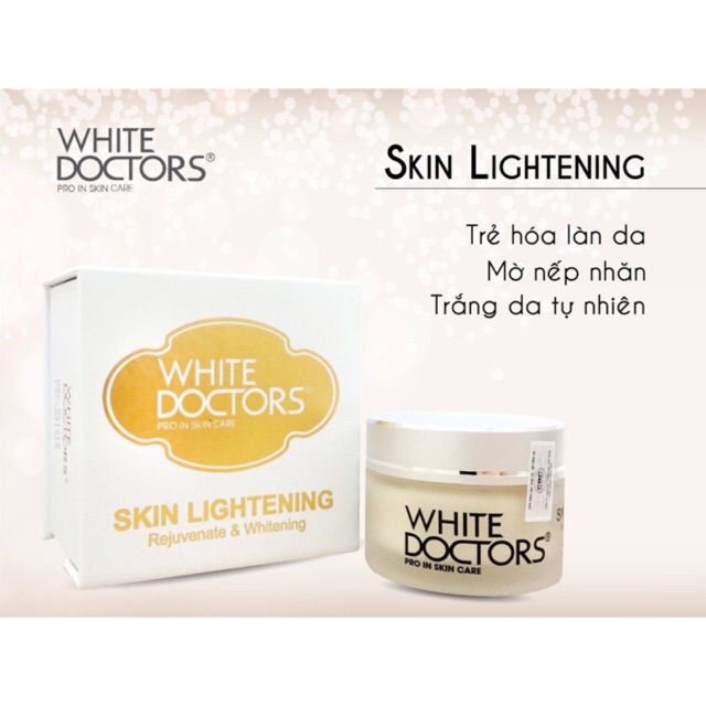 White Doctors Skin Lightening - Kem Dưỡng Trắng Da Mặt White Doctors