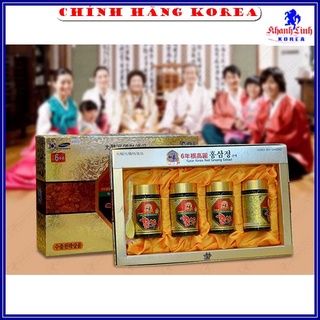 Cao Hồng Sâm 6 Năm Tuổi Kanghwa Chính Hãng Hàn Quốc, Hộp 4 lọ x 250gr