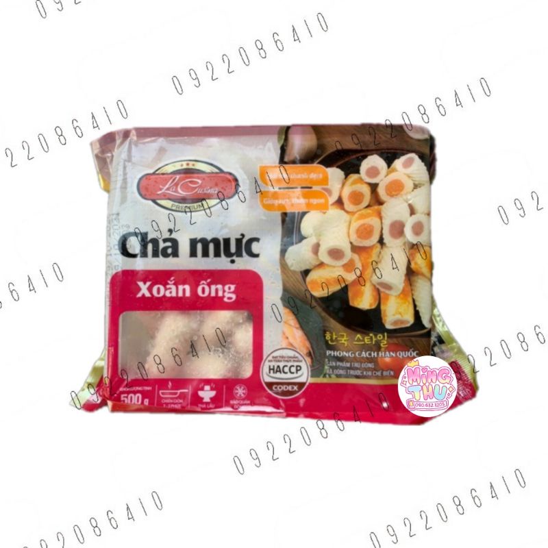 Chả mực xoắn ống 500g Lacusina