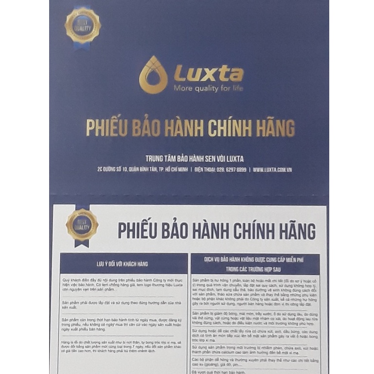 Vòi rửa chén lạnh Luxta L3105 đồng thau mạ crôm bóng BH 36 tháng
