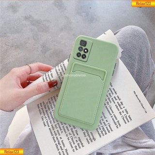 Ốp lưng điện thoại Xiaomi Redmi Note11 Note10 Note 11 10 Redmi 10 Redmi10 4G 5G Màu sắc Ví đựng thẻ Khe cắm silicon mềm Vỏ bảo vệ ống kính Bảo vệ máy ảnh Thời trang Cặp đôi Ốp lưng silicon mềm