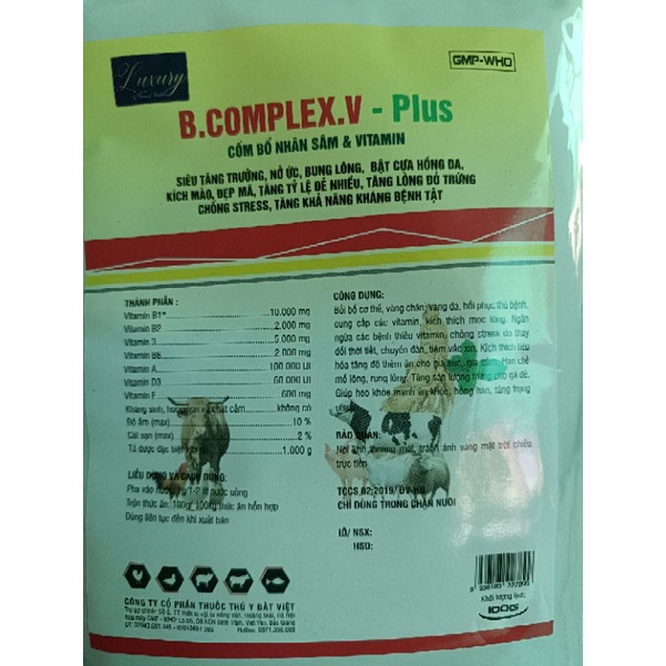 Gói pha B.COMPLEX.V - Plus gói 100g