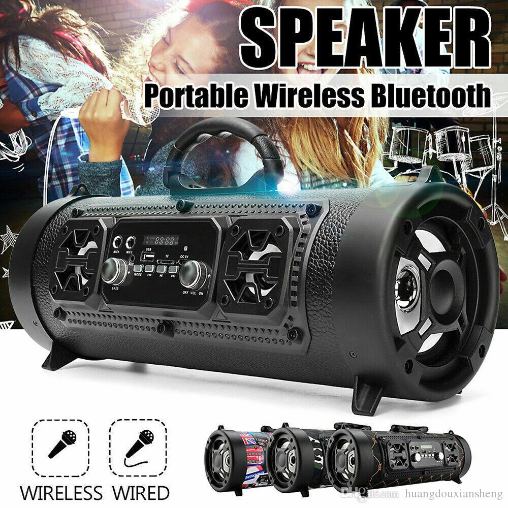 Bluetooth Speaker CH-M17 Car Subwoofer with Card LED Light Support TF Card Multifunctional Speakers