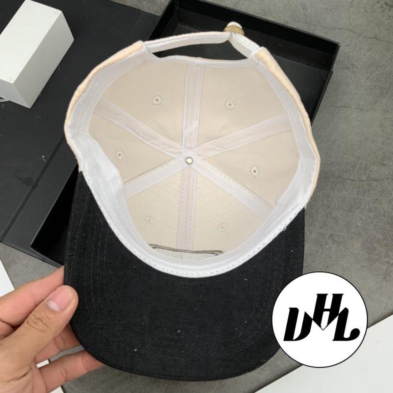 Mũ Lưỡi Trai Nhung Vá Kết Thêu Simple Thời Trang Thêu Chữ Nam Nữ