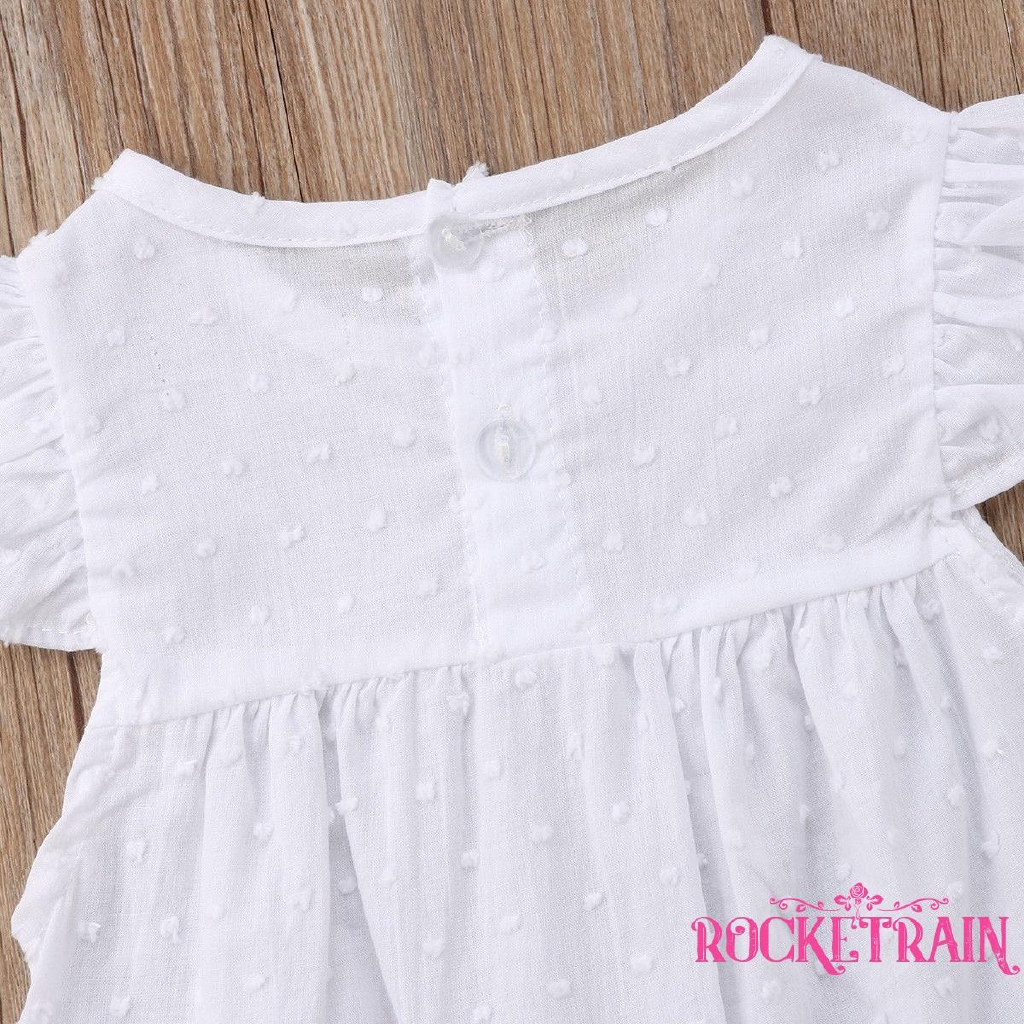 Váy xòe ngắn tay dễ thương cho bé gái