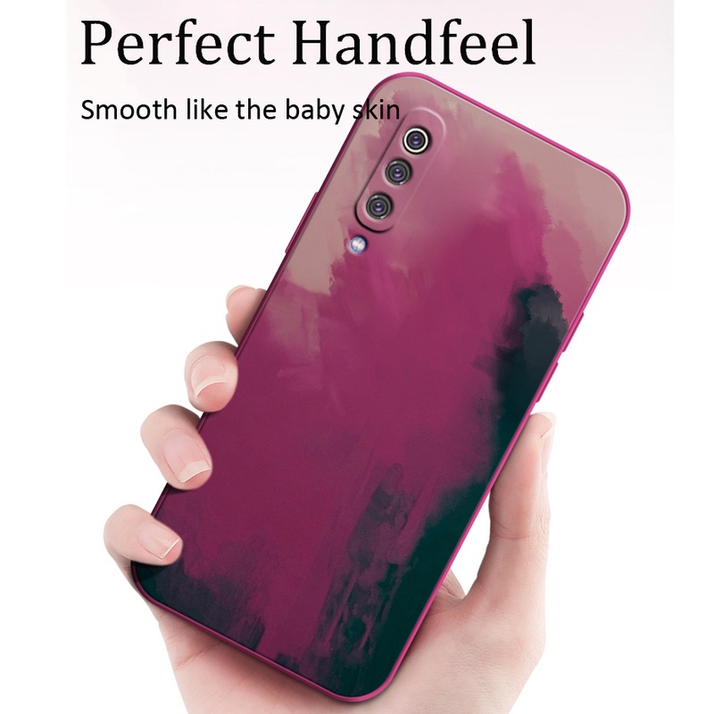 Ốp điện thoại silicone mềm chống sốc in hình tranh màu nước cho Samsung S10 Note 10 Plus Lite S20 S21 Fe