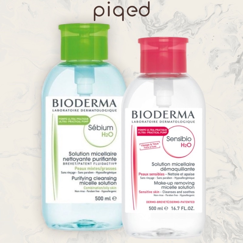 [Mã 44FMCGSALE giảm 8% đơn 500K] [100% A U T H ]NƯỚC TẨY TRANG BIODERMA H2O LÀM SẠCH DA 500ML(NẮP NHẤN)