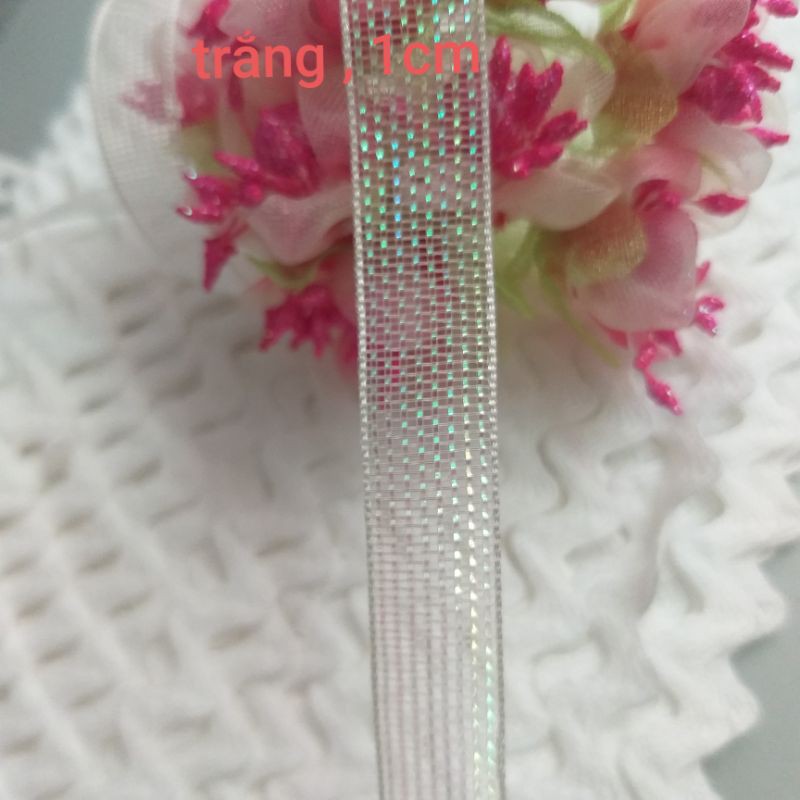 Ruy băng lưới, size 1cm (dây 10m/10k)