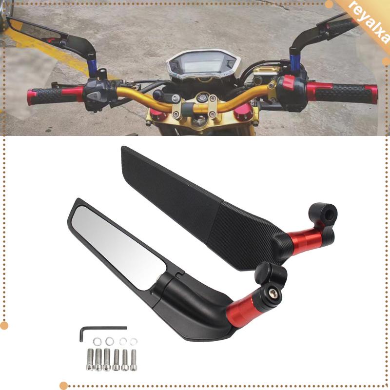 Gương Chiếu Hậu CNC Có Cánh Xoay Chuyên Dụng Cho Xe Mô Tô