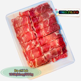 Ba chỉ bò - 500g - giao siêu tốc