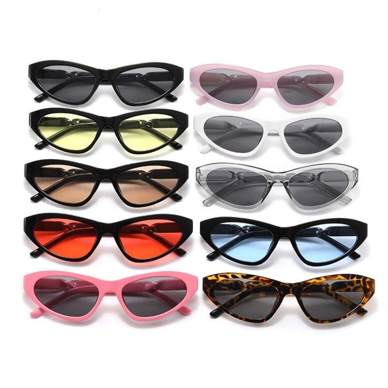 (KIQI-FASHION) COD Kính Mát Mắt Mèo Chống Tia Uv400 Thời Trang Mới