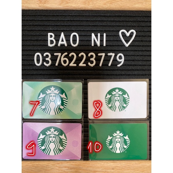 Thẻ Starbucks US Xmas - Phiên bản giáng sinh 2021