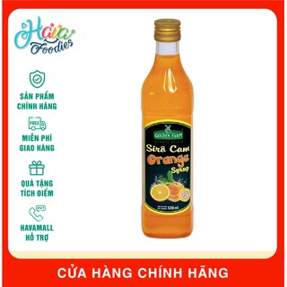 [DATE MỚI NHẤT] Siro Cam Golden Farm Chai 520ml