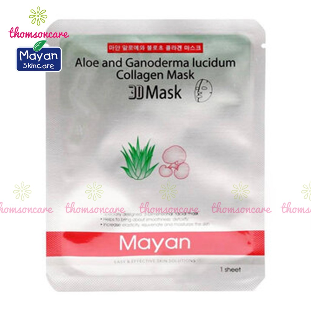 Mặt nạ Mayan Dưỡng da, chống lão hóa từ Collagen Q10, lô hội, linh chi, Arbutin ngừa nám từ Hàn Quốc