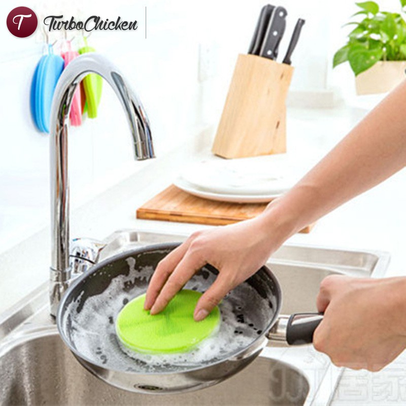 Miếng Rửa Chén Đa Năng Bằng Silicon