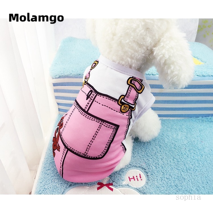 Áo Cotton Thời Trang Xuân Hè Xinh Xắn Dành Cho Thú Cưng