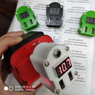 [DIY] đế chuyển nguồn sạc điện thoại cho bộ pin National 12v