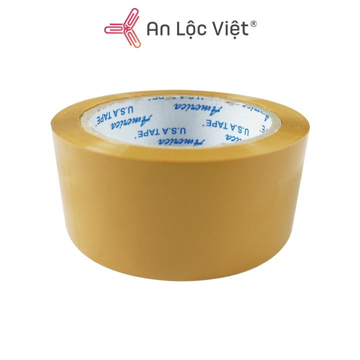 Băng keo vàng đục 5cm - 80yds (1 cây = 900gr) và 5cm - 100yds (1 cây = 1,1kg)