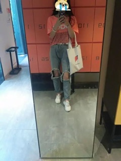 Quần jean rách gối cool ngầu