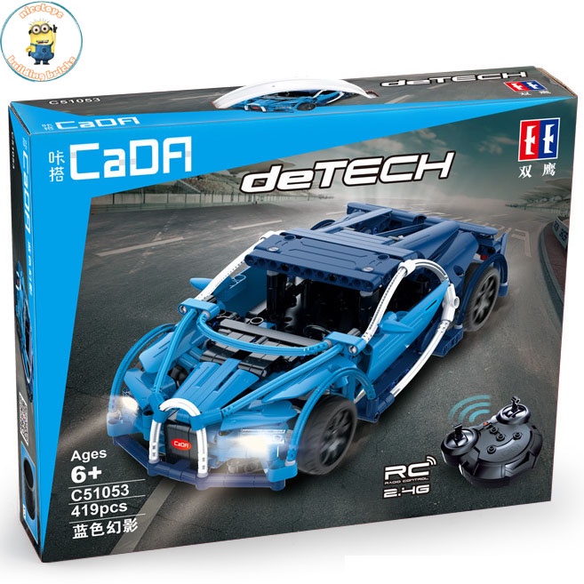 Đồ Chơi Lắp Ráp Kiểu LEGO TECHNIC Siêu Xe Bugati Veyron Điều Khiển Từ Xa RC Model C51053 Với 400+ Mảnh Ghép
