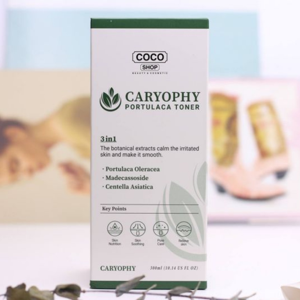 Nước Hoa Hồng Giảm Mụn Caryophy Portulaca 300ml