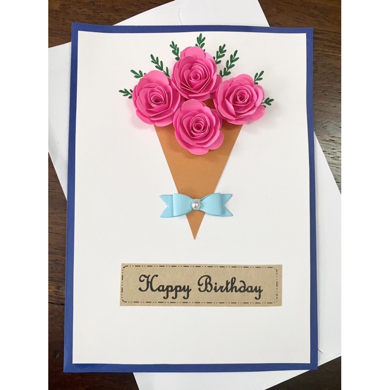 Thiệp chúc mừng sinh nhật happy birthday handmade