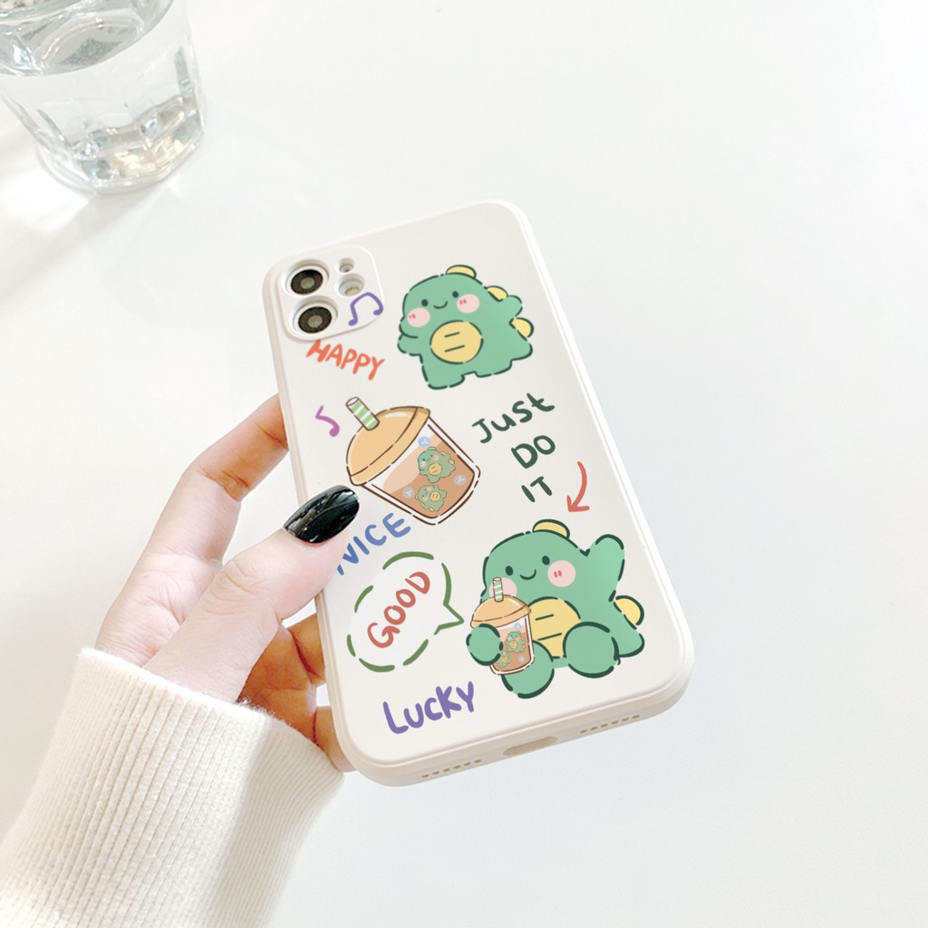 Ốp lưng iphone Godzilla cute cạnh vuông 5/5s/6/6plus/6s/6splus/7/7plus/8/8plus/x/xr/xs/11/12/pro/max/plus/promax/mini