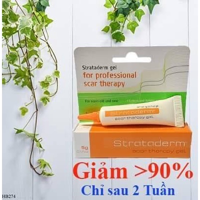 [CHÍNH HÃNG] Strataderm 10g - Kem Xóa Sẹo Thâm / Rỗ / Lõm - Gel Hỗ Trợ Phục Hồi Sẹo