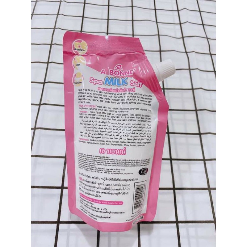 Muối Tắm Sữa Bò Tẩy Tế Bào Chết Kích Trắng A Bonne Spa Milk Salt Thái Lan