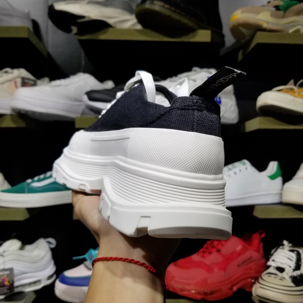 Giày thể thao,Giày sneaker,Giày 𝐌𝐜 𝐪𝐮𝐞𝐞𝐧 đen đế bánh mì mới vnxk