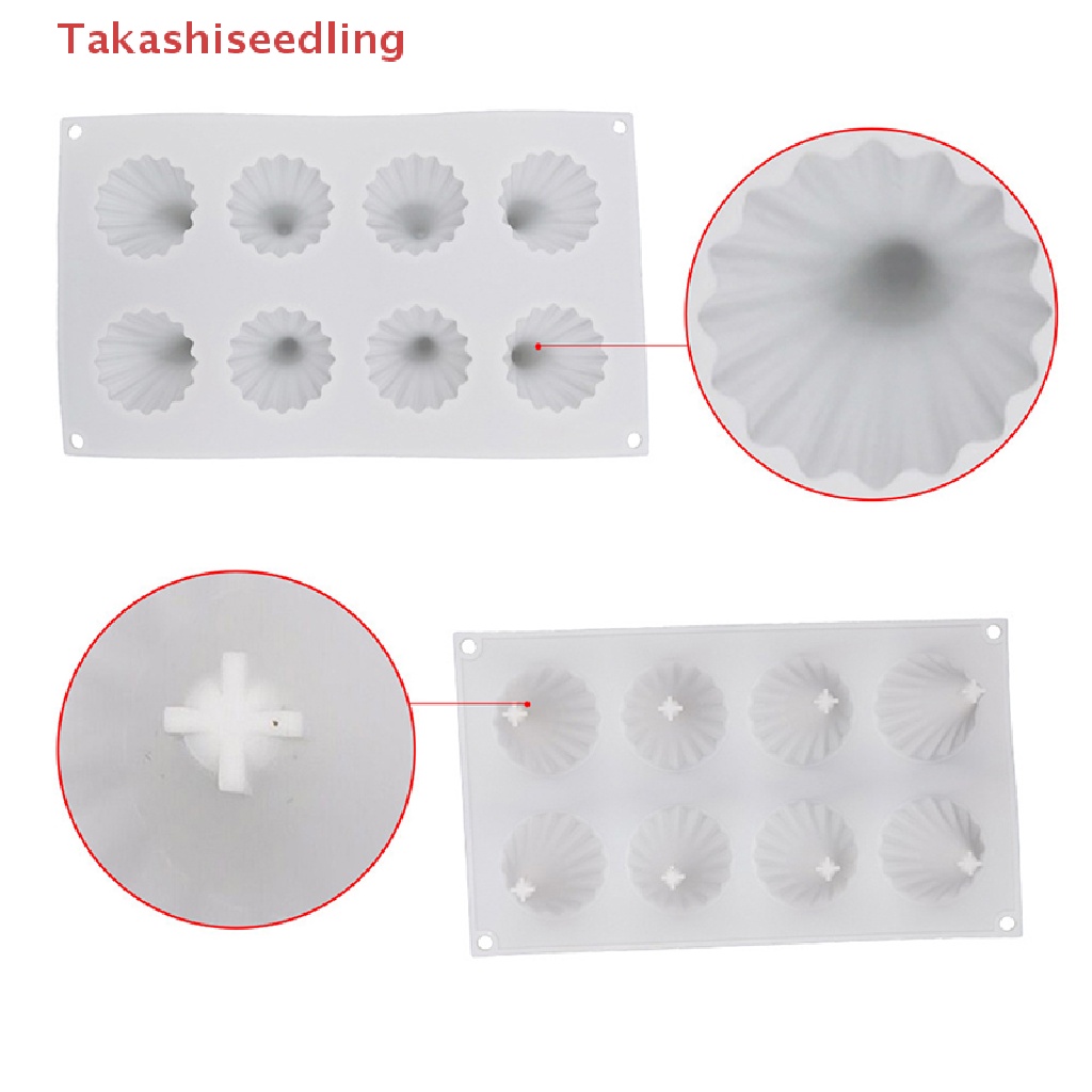 Khuôn Làm Bánh Chất Liệu Silicone Có 8 Ngăn Hình Cây Thông Giáng Sinh