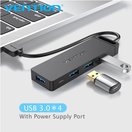 VENTION Hub Chia 4 Cổng Usb 3.0 Hub Otg Tốc Độ Cao Cho Máy Tính